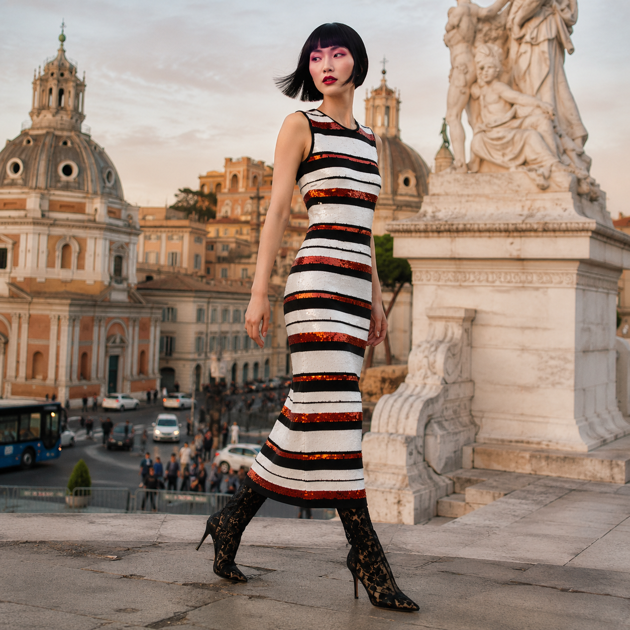 The Roman Spotlight Look