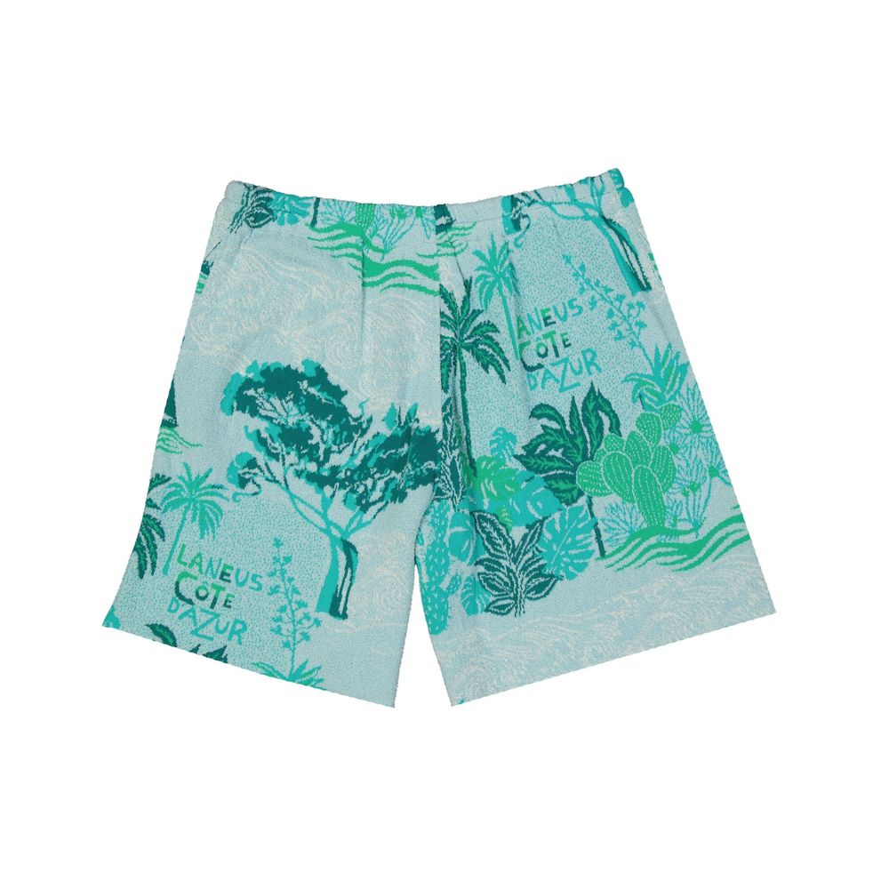 Bicolor Cotton Shorts