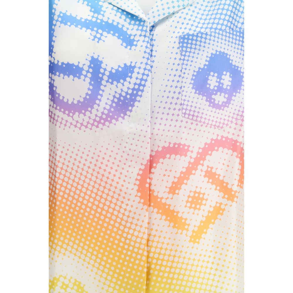 Multicolor Silk Shortsleeve Shirt