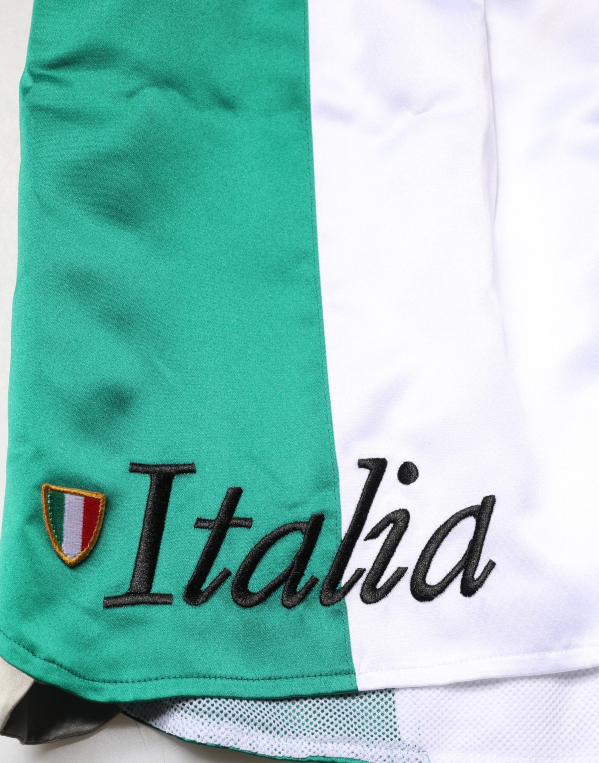 Multicolor Italia Polyester Bermuda Shorts