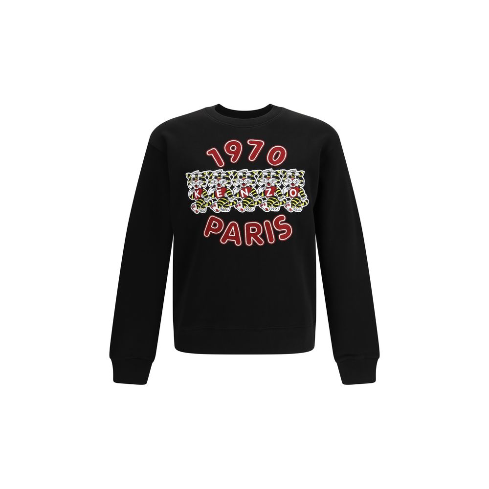 Black Cotton Sweatshirt