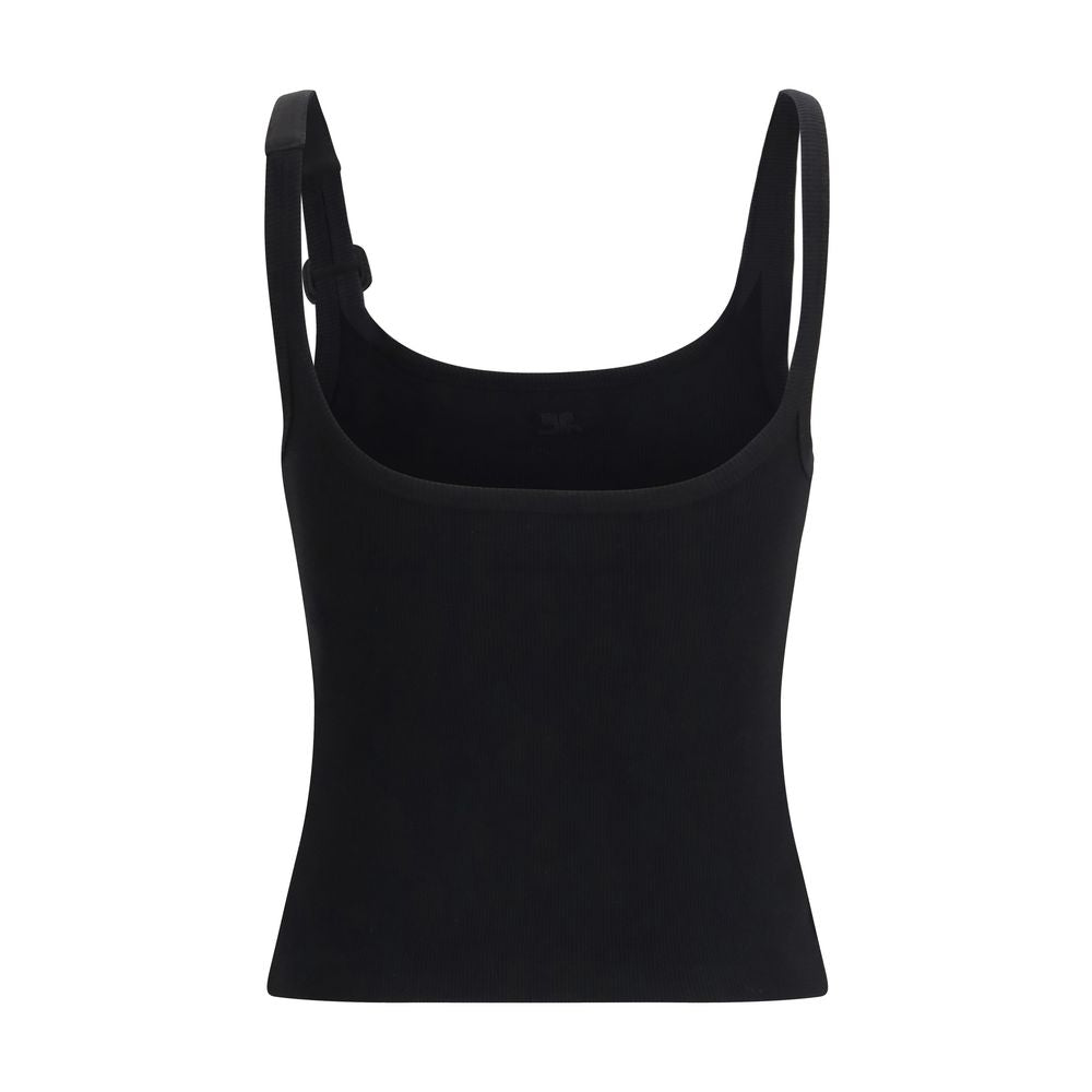 Black Cotton Tank Tops