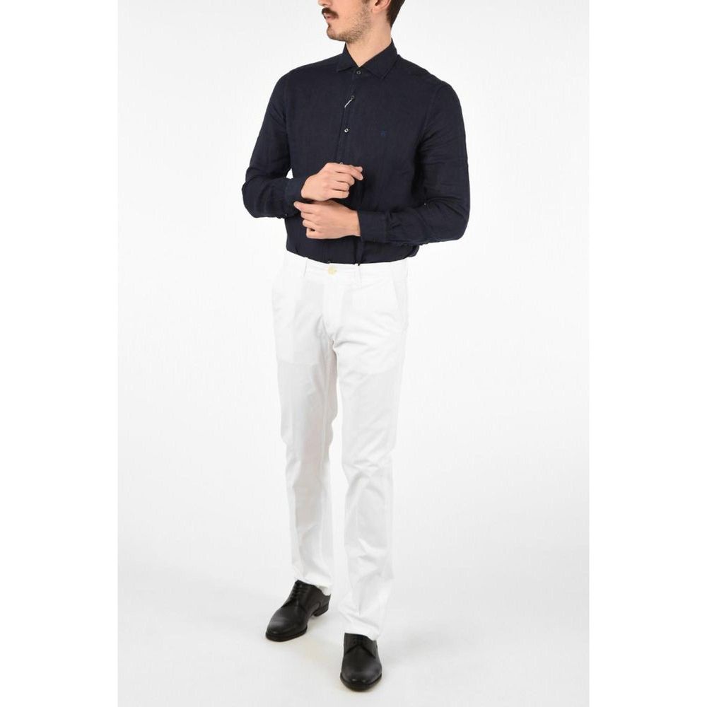 White Cotton Chino Pants
