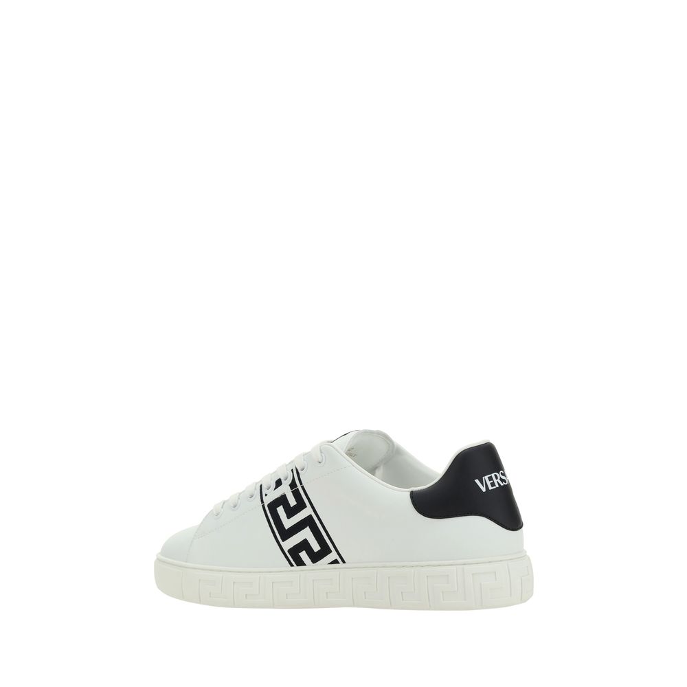 White Rubber Low Top Sneakers