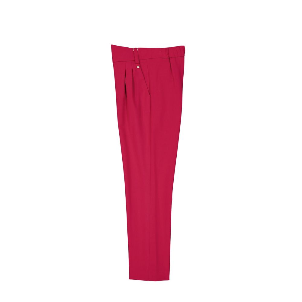 Multicolor Elastane Dress Pants