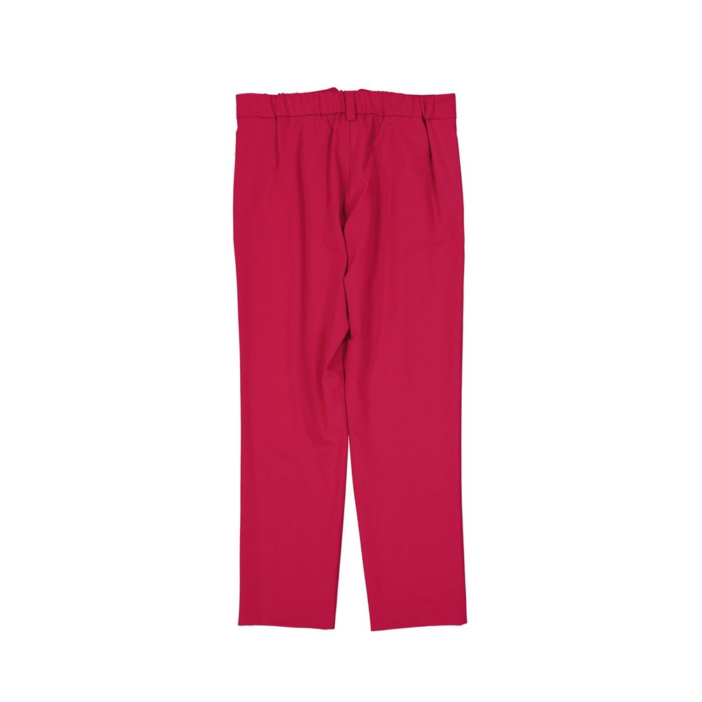 Multicolor Elastane Dress Pants