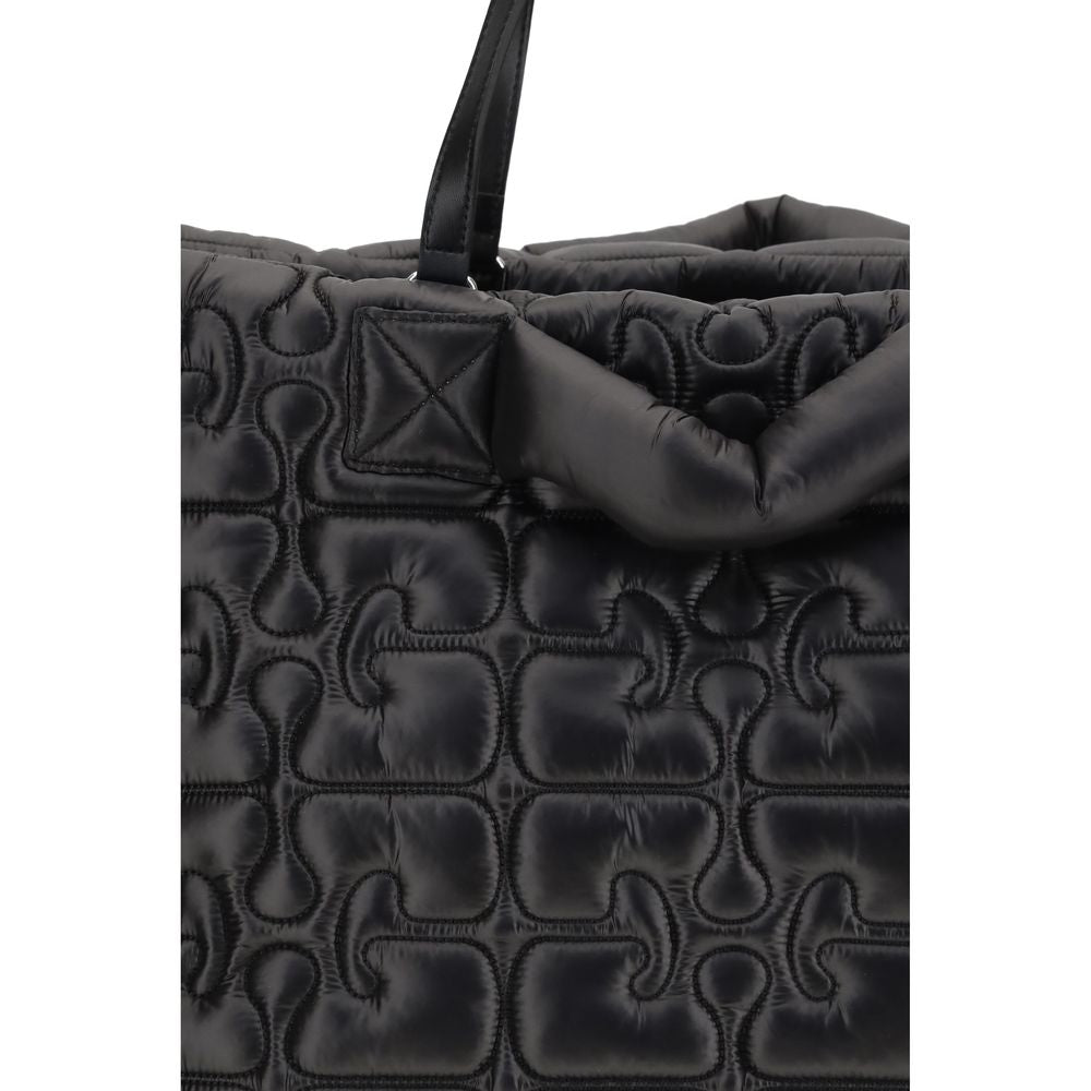 Black Polyamide Shoulder Bag
