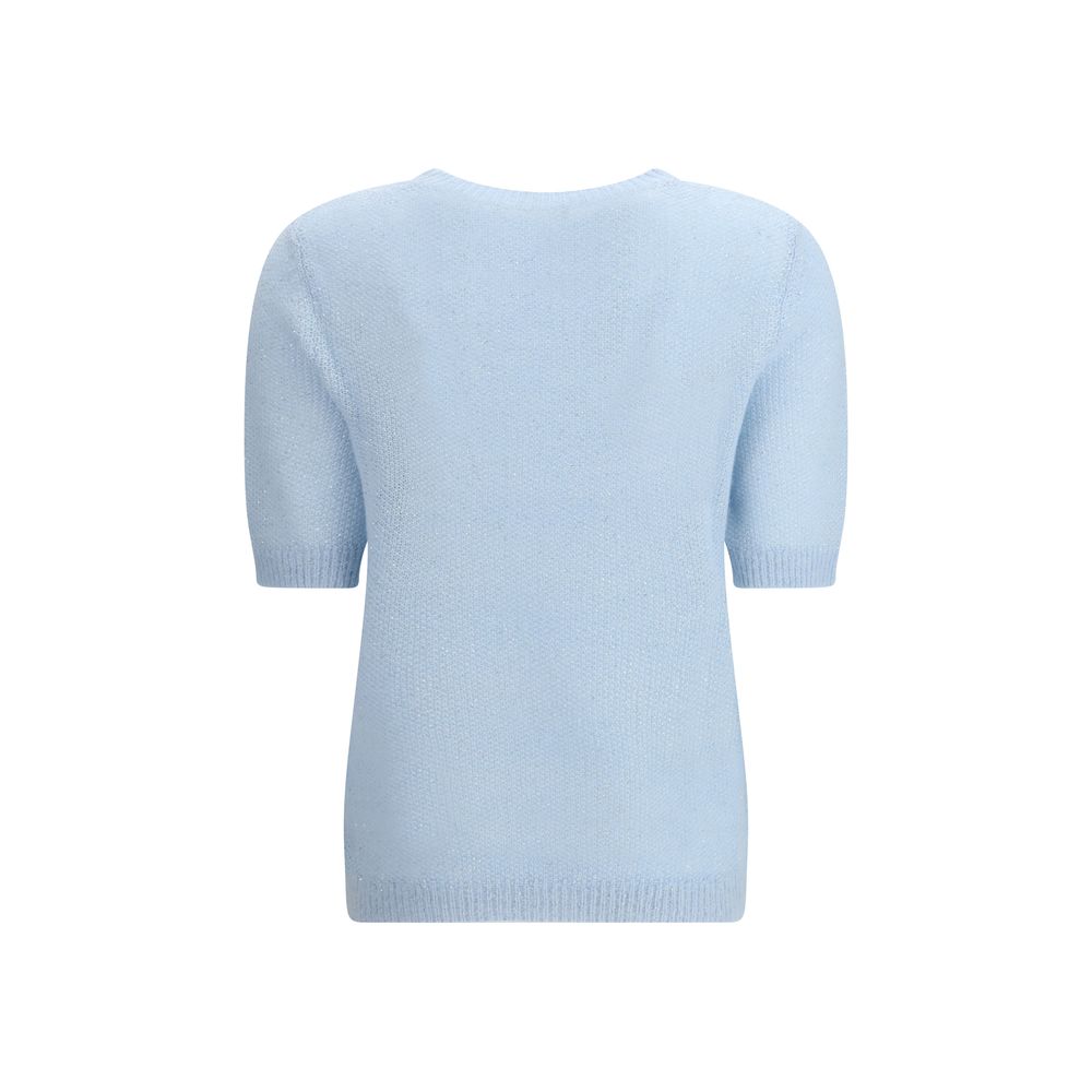 Blue Polyester Sweatshirt
