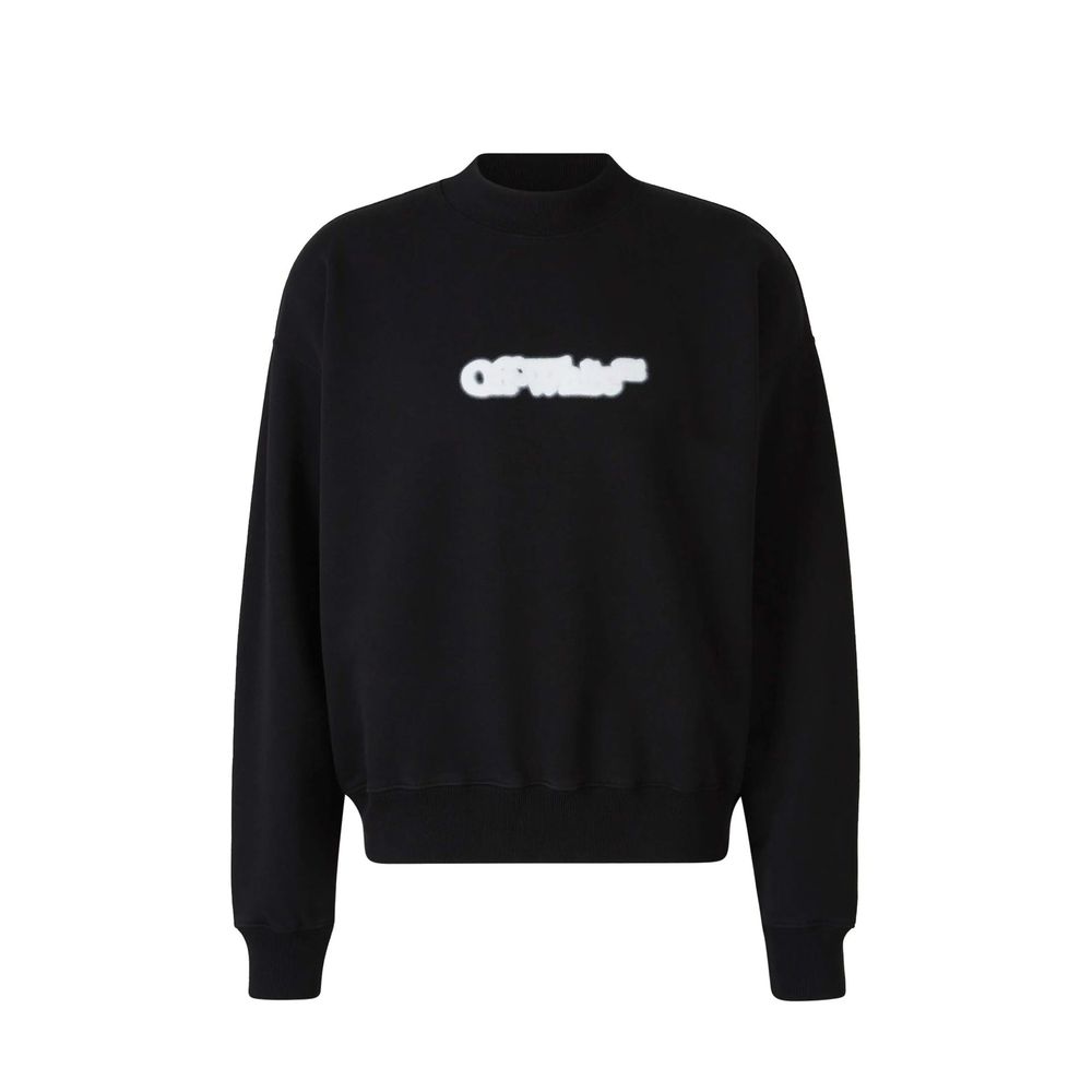 Black Cotton Sweatshirt