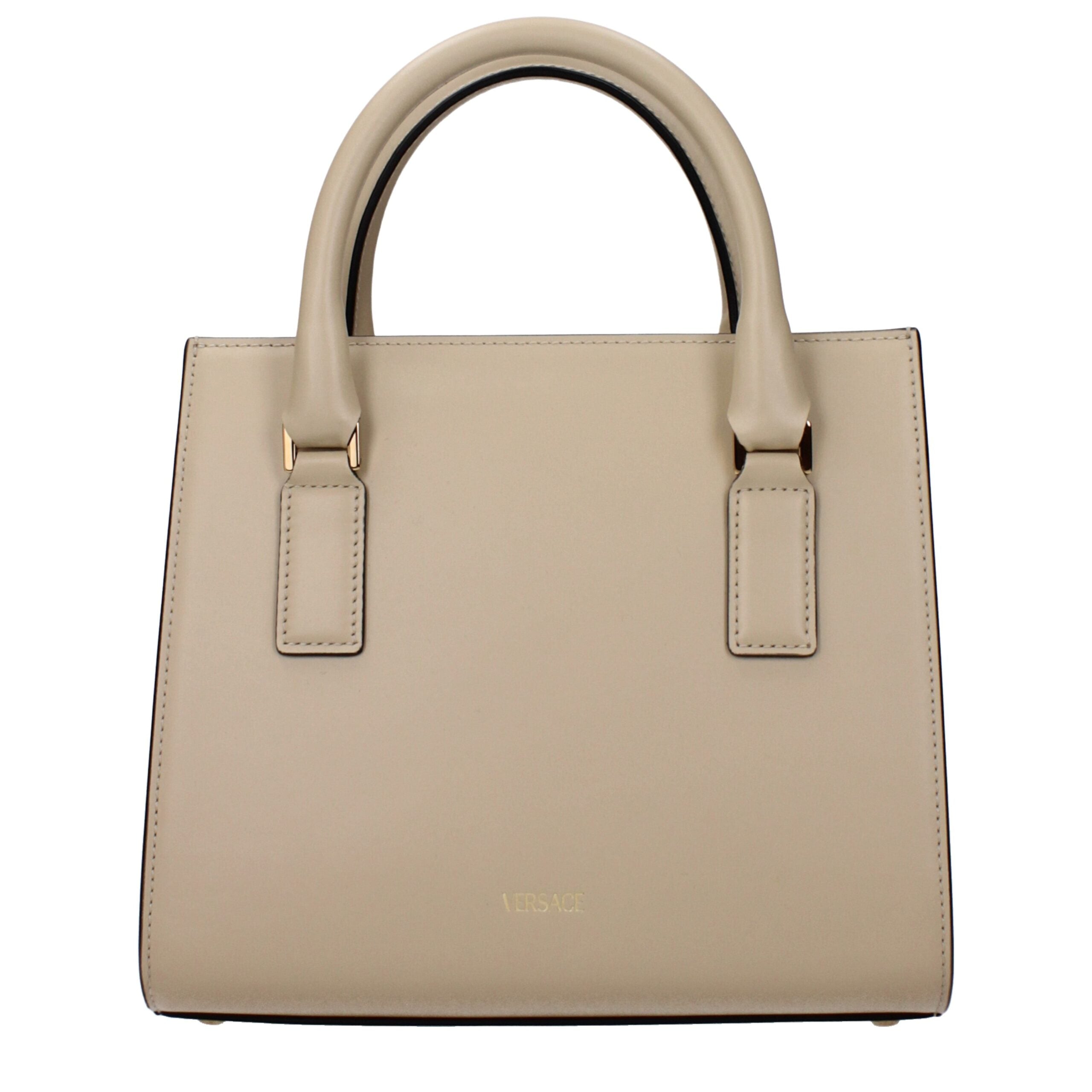 Beige Leather Handbag