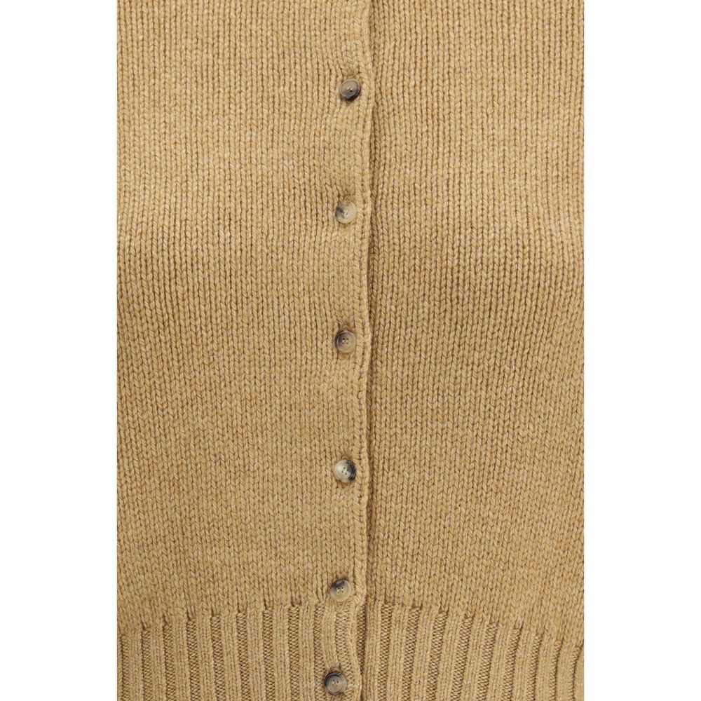 Beige Cashmere Cardigan