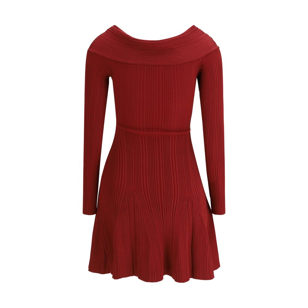 Bordeaux Viscose Casual Dress