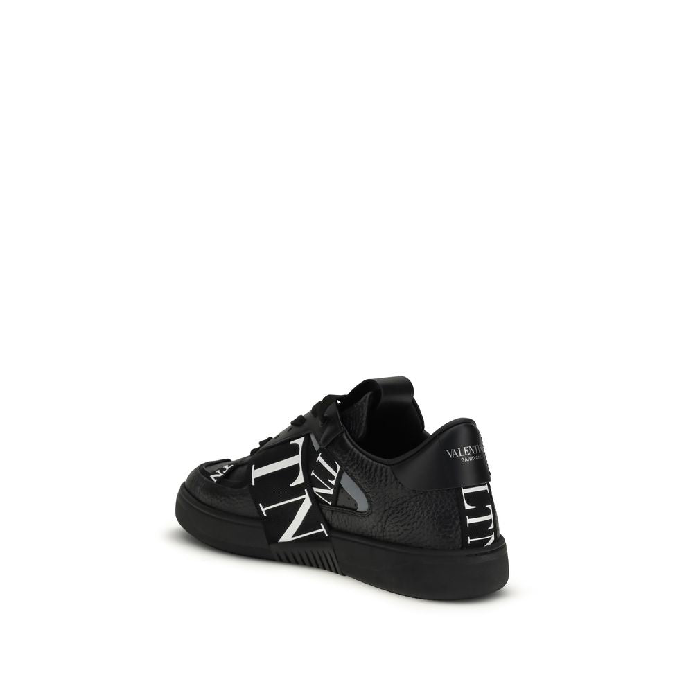 Black Calf Leather Bos Taurus Low Top Sneakers