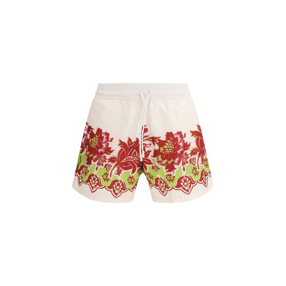 Multicolor Polyester Shorts