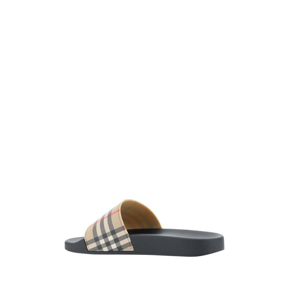 Brown Polyethylene Flat Sandals
