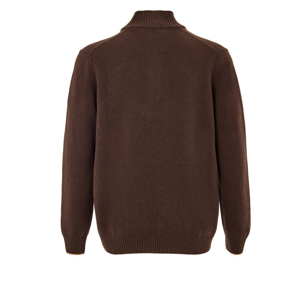 Brown Wool Turtleneck