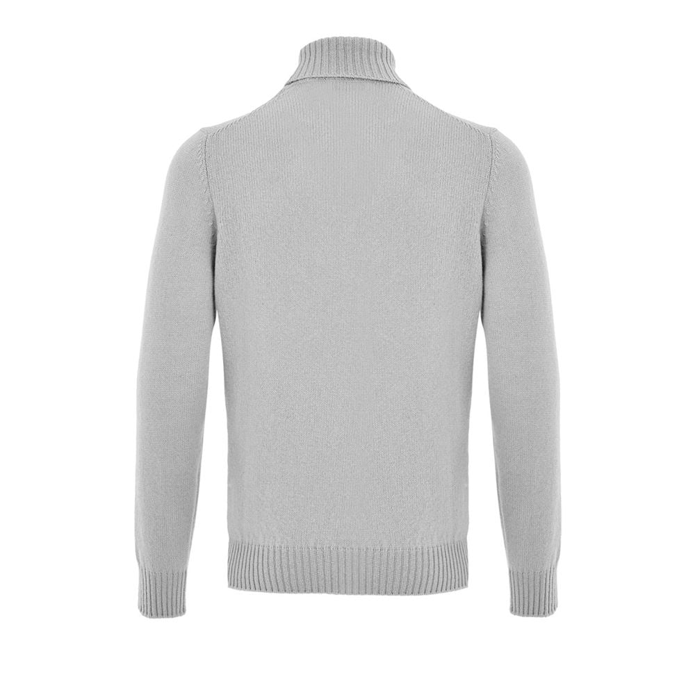 Gray Wool Turtleneck