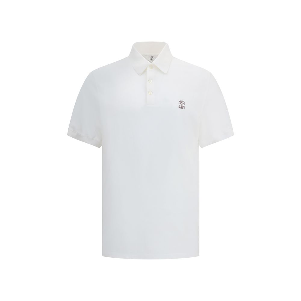 White Cotton Polo Shirt