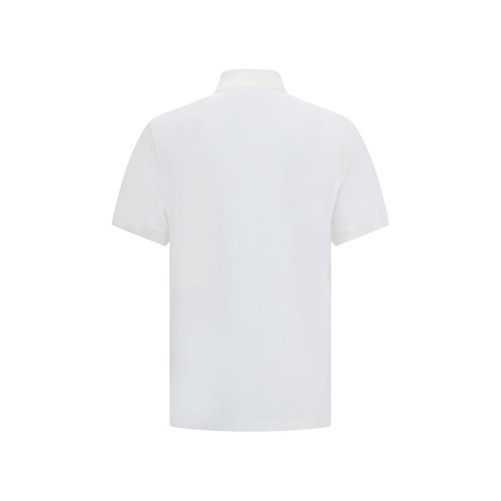 White Cotton Polo Shirt