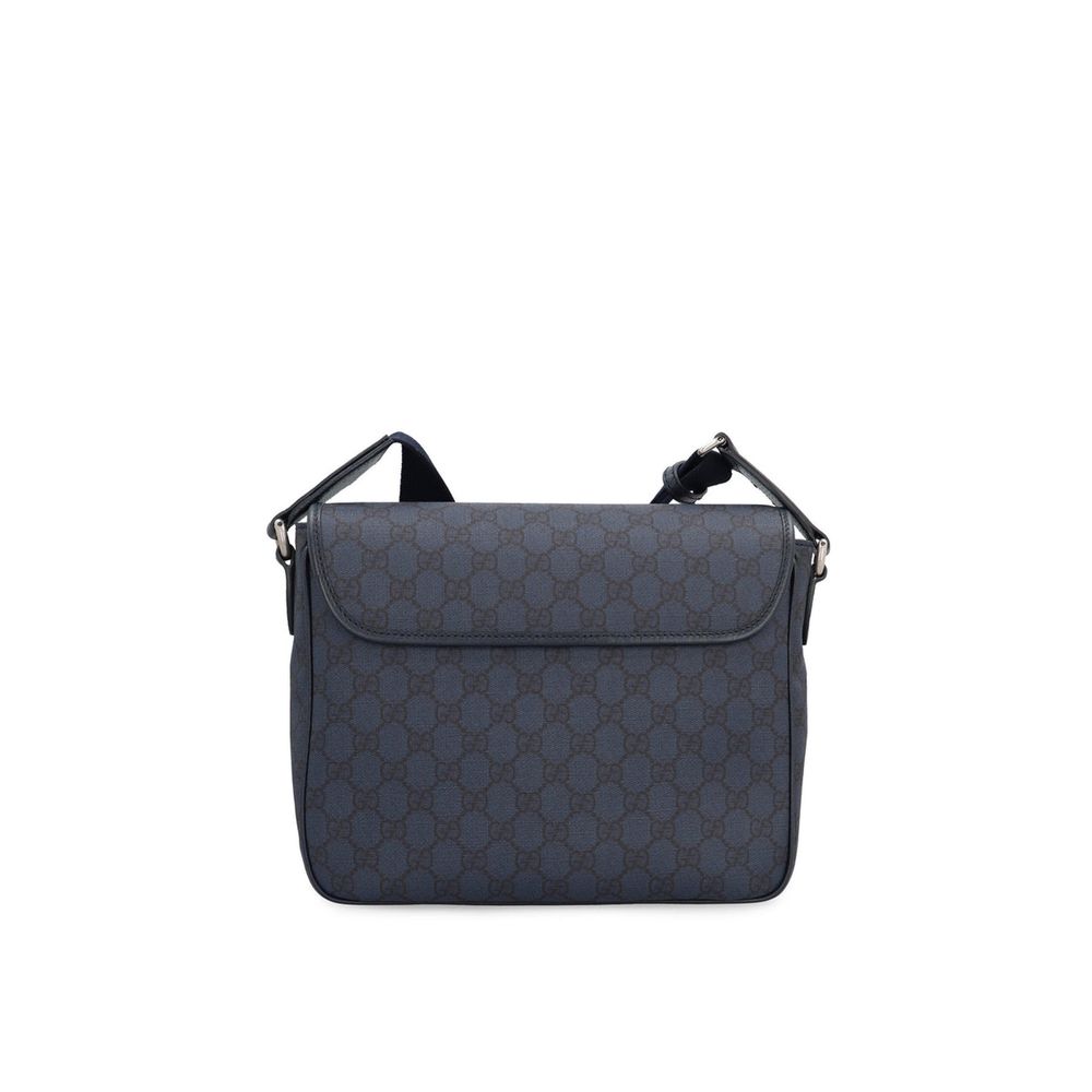 Blue Fabric Shoulder Bag