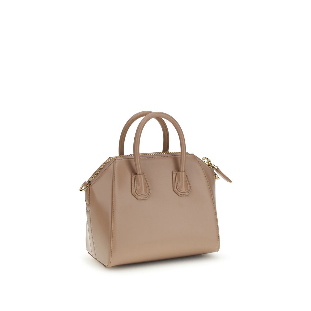 Beige Calf Leather Bos Taurus Handbag