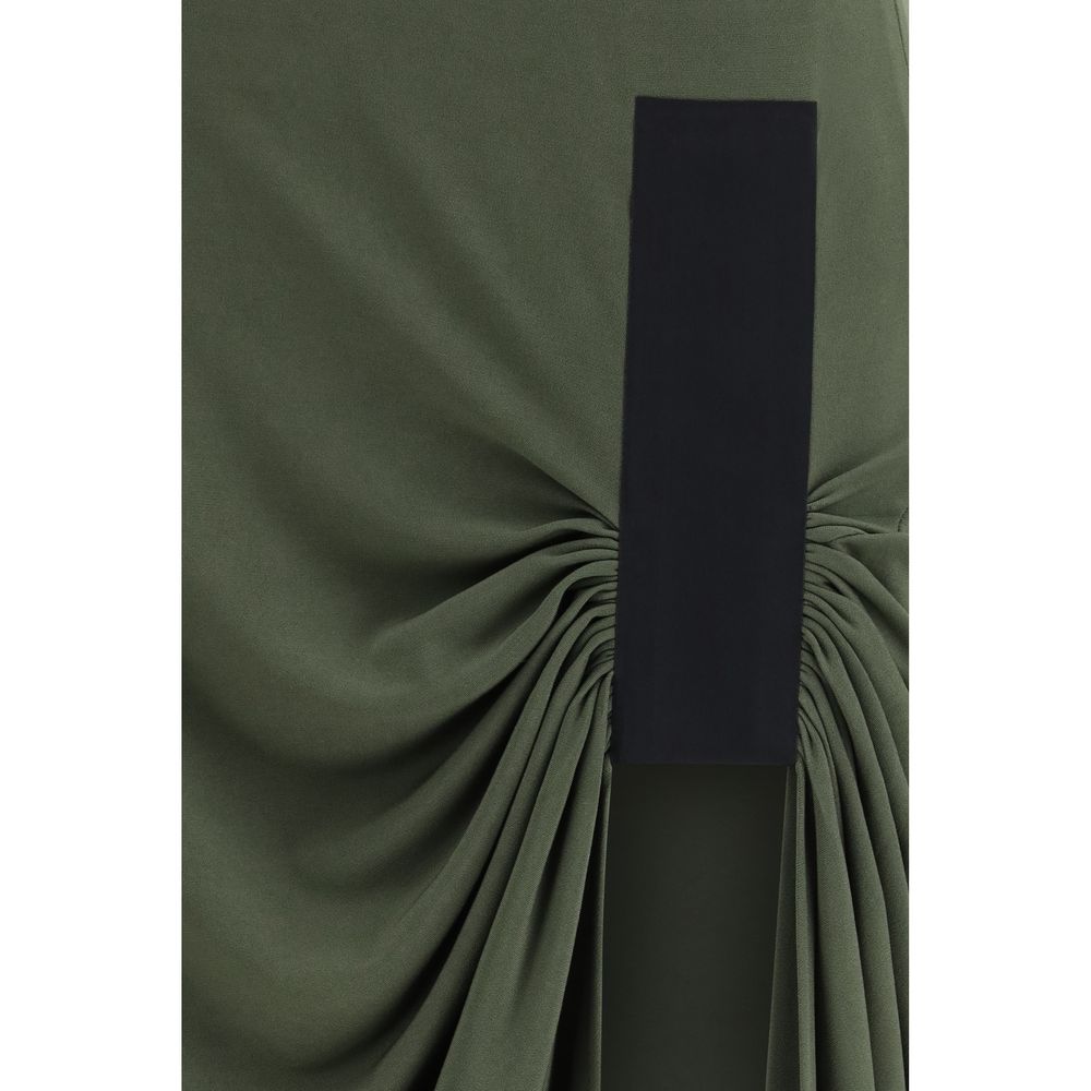 Bicolor Polyester Casual Dress