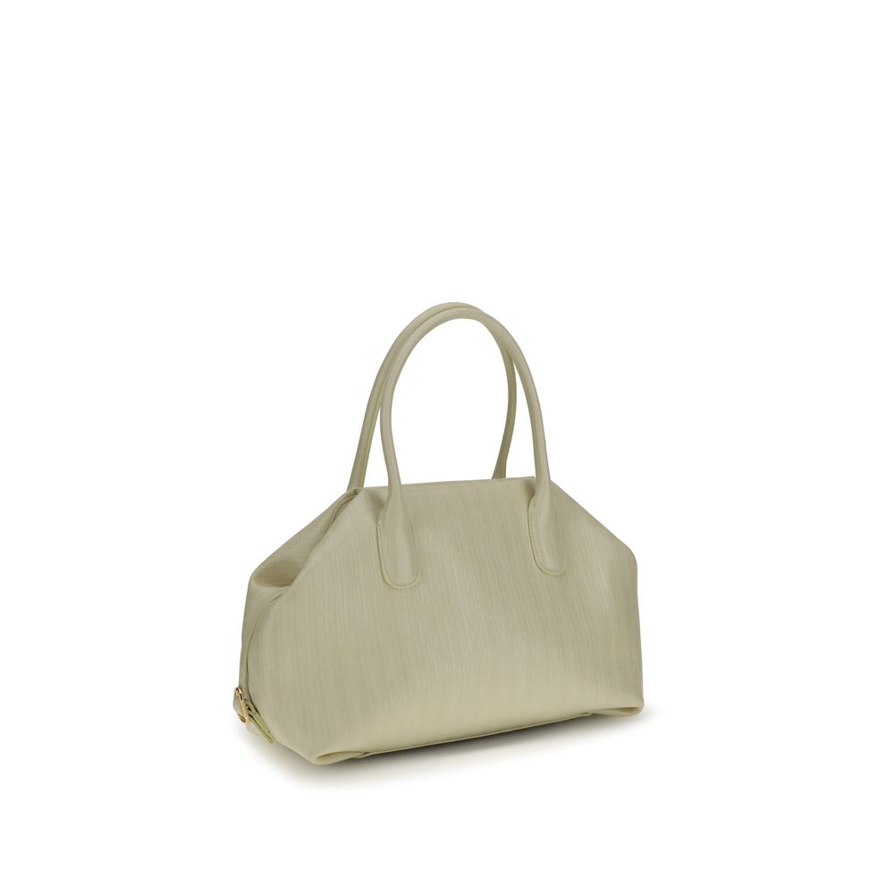 Cream Polyethylene Shoulder Bag