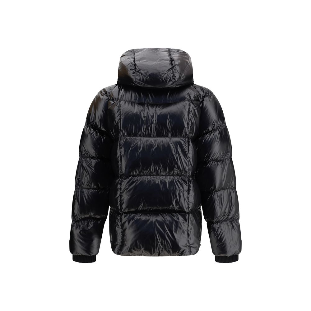 Black Polyamide Full-Length Jacket