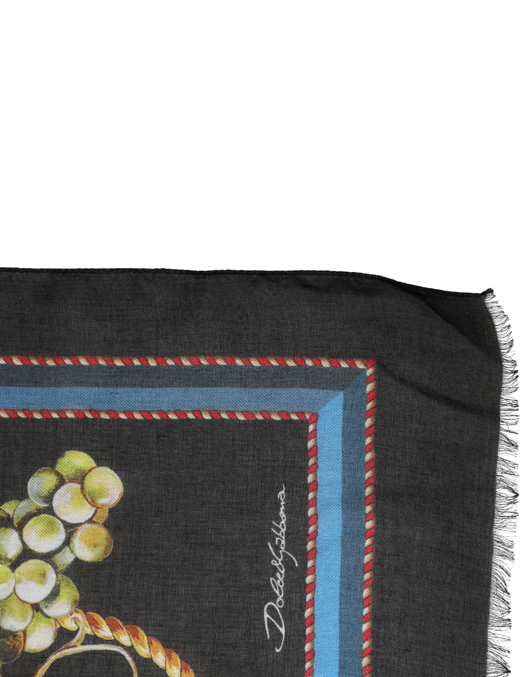 Multicolor Grapes Print Wrap Shawl 196cm x 134cm Scarf