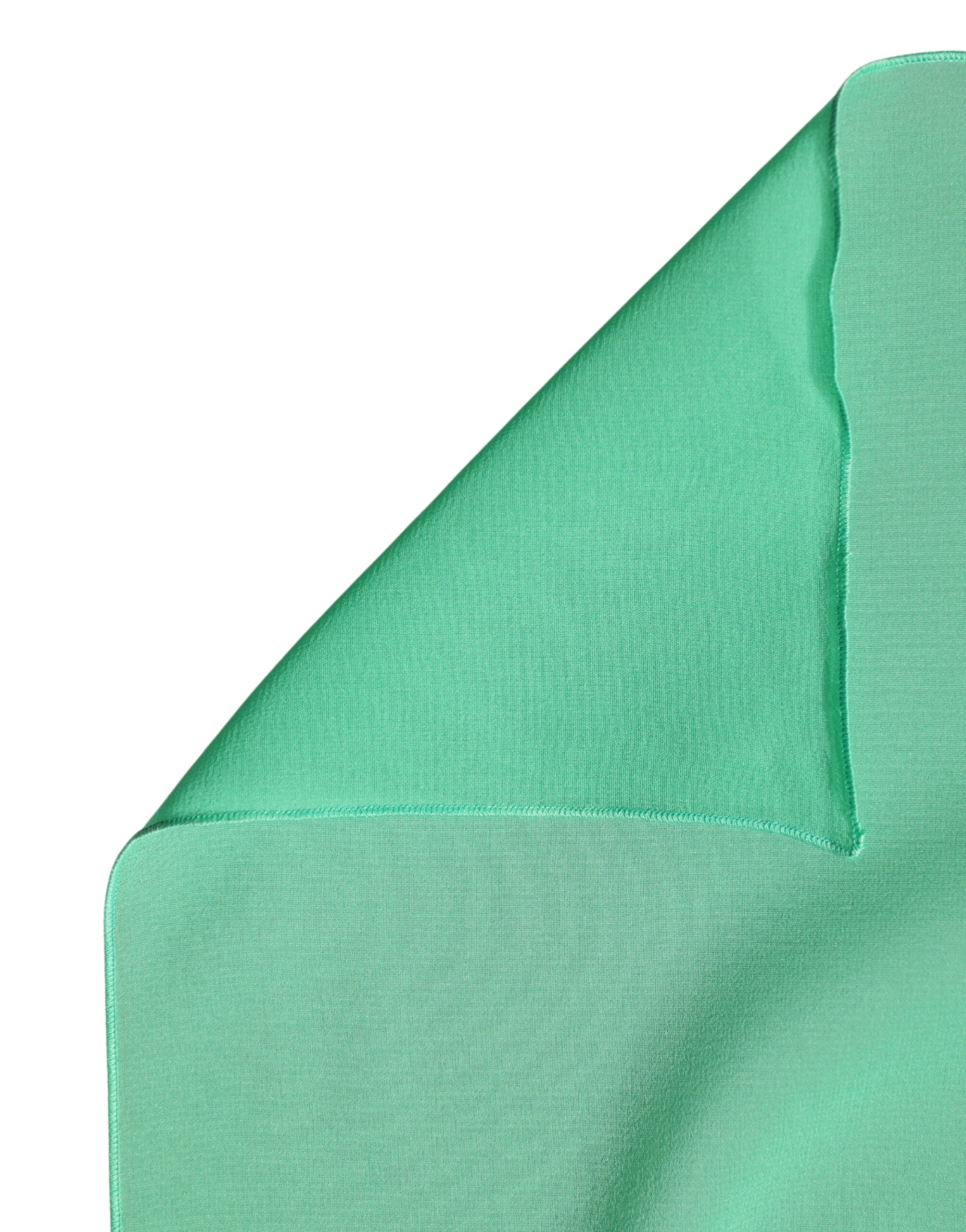 Green Silk Neck Wrap Shawl Stole 200cm x 64cm Scarf