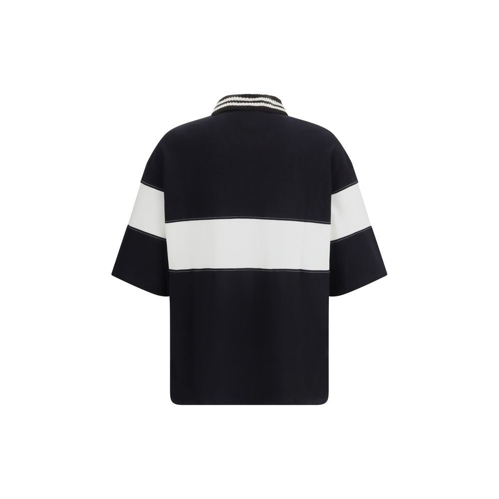 Black Cotton Polo Shirt