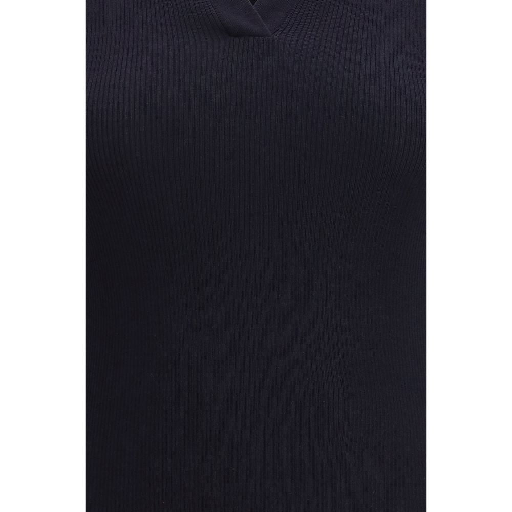 Blue Fleece Wool T-Shirt