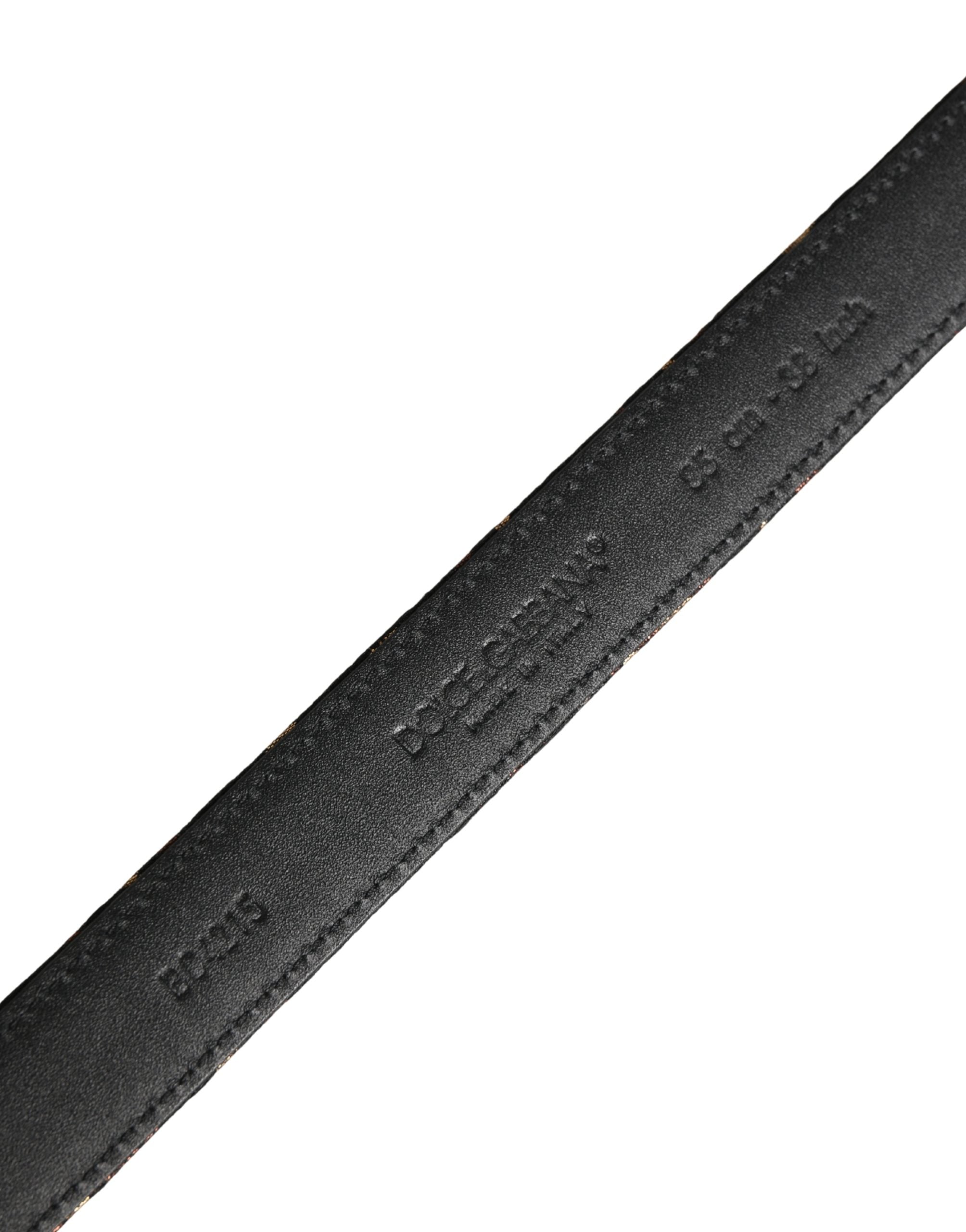 Multicolor Jacquard Silver Metal Buckle Belt