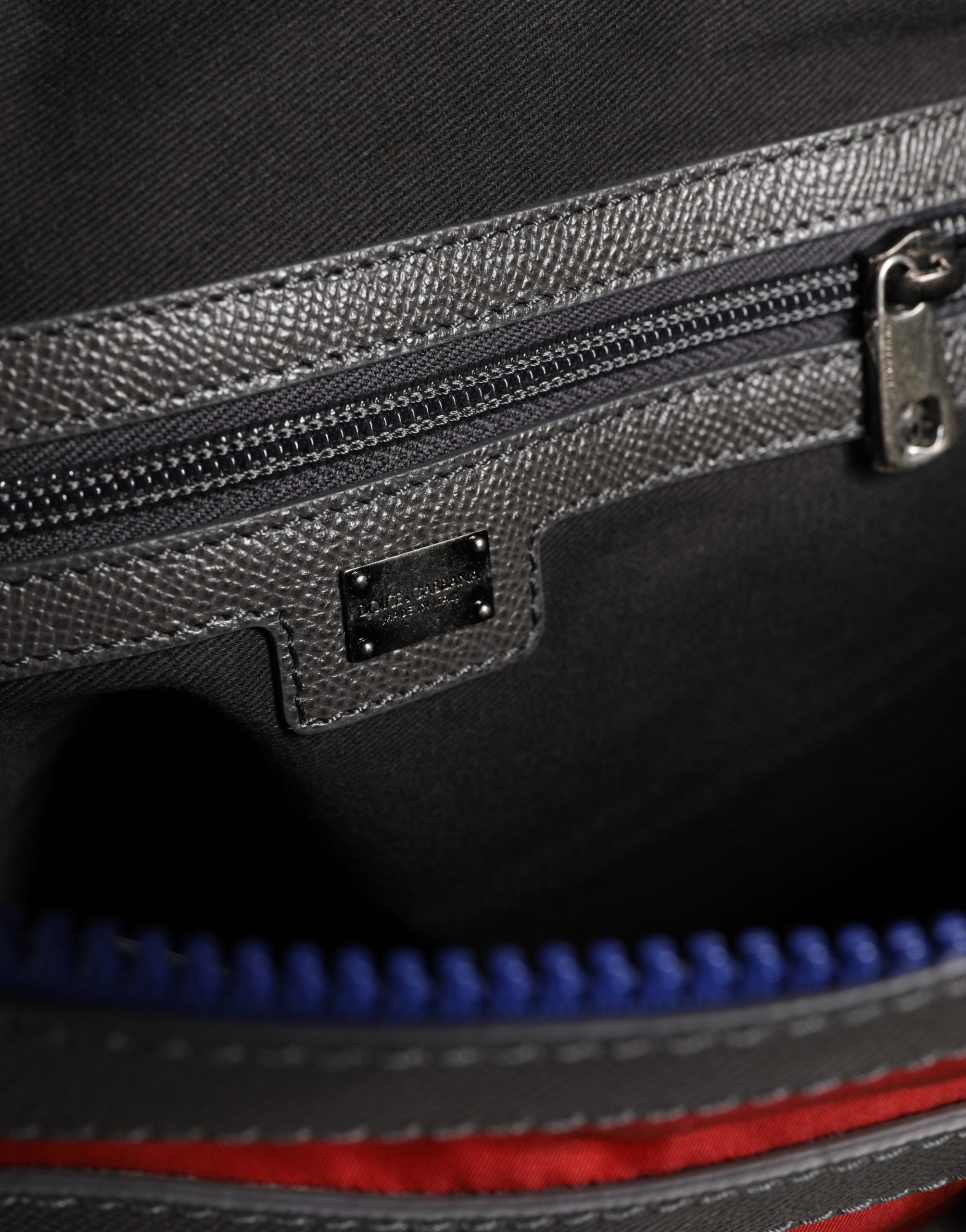 Red Nylon Multiple Compartments Tote Shoulder Borse Bag