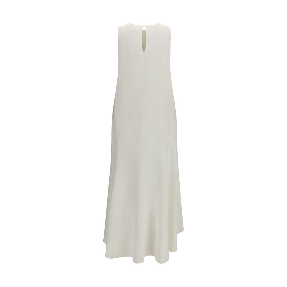 White Linen Casual Dress