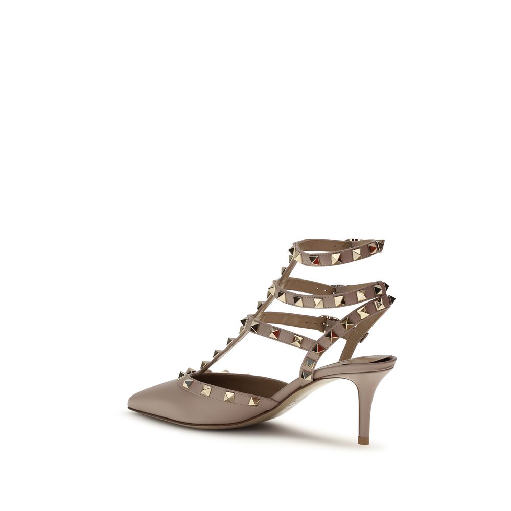 Multicolor Calf Leather Bos Taurus Mid Heel Pumps