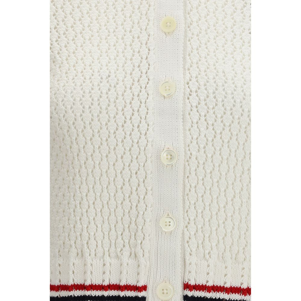 White Cotton Cardigan
