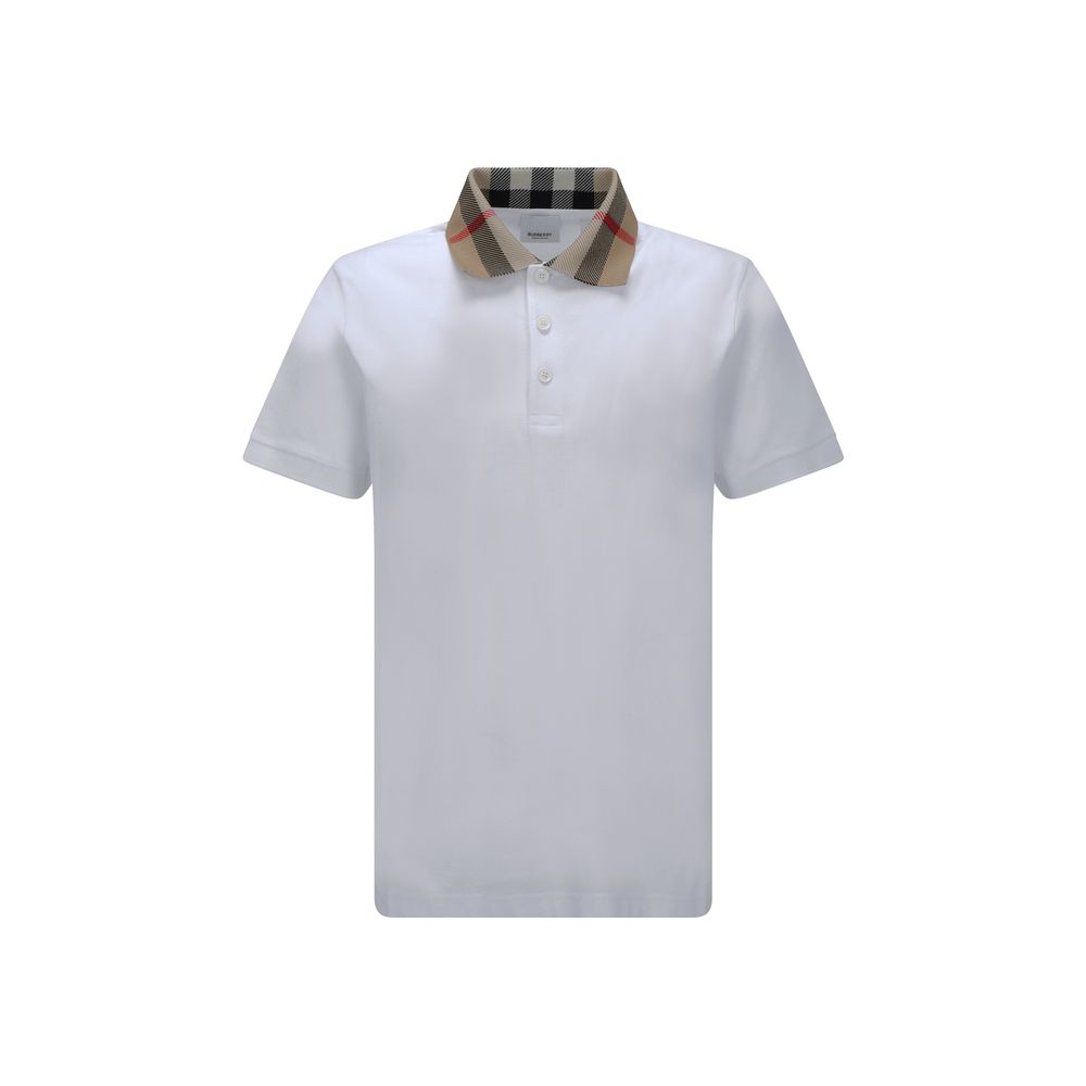 White Cotton Polo Shirt