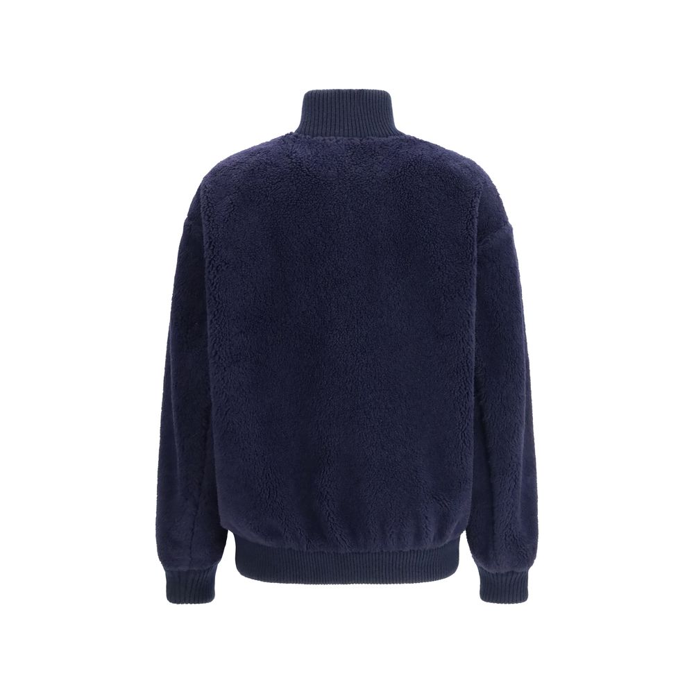 Blue Polyamide Full-Length Jacket