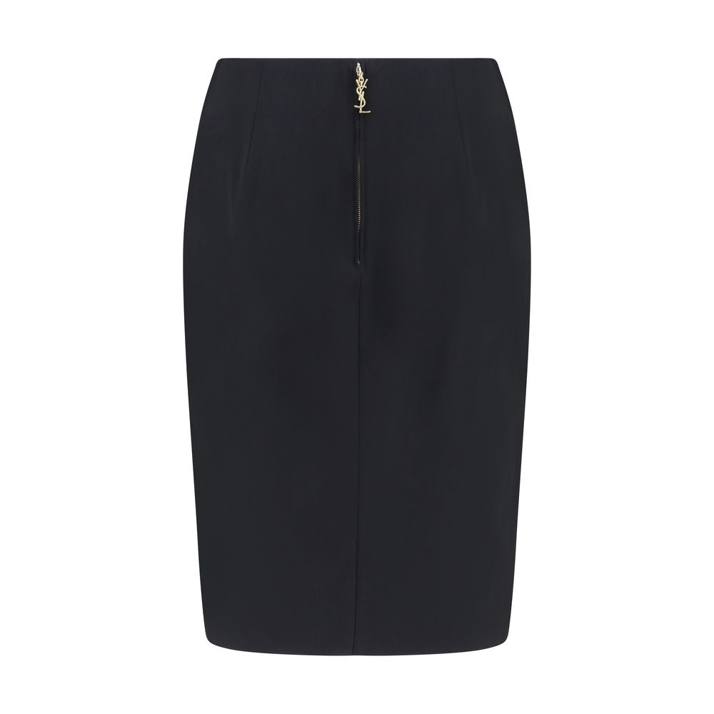 Black Viscose Skirt