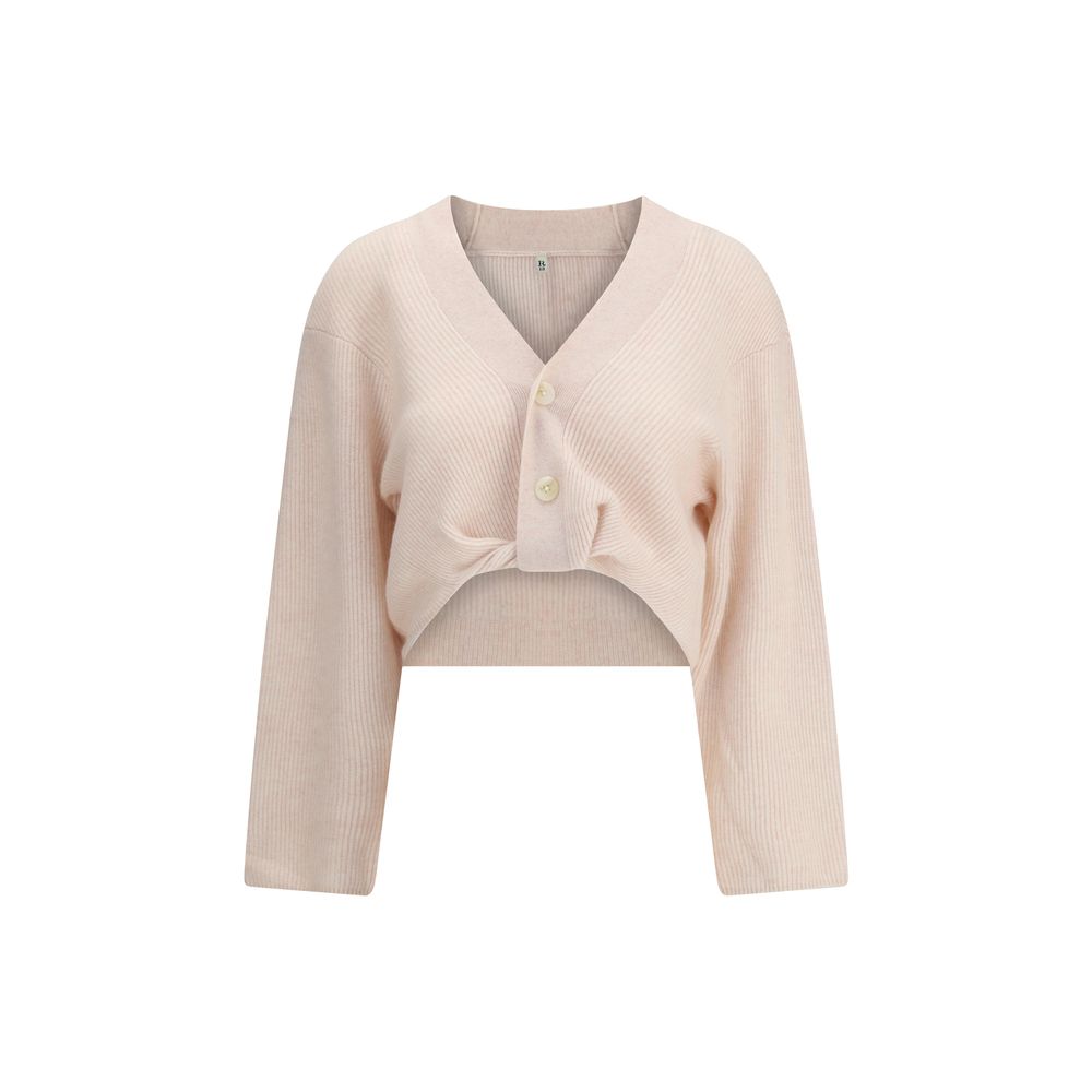 Beige Cashmere Cardigan