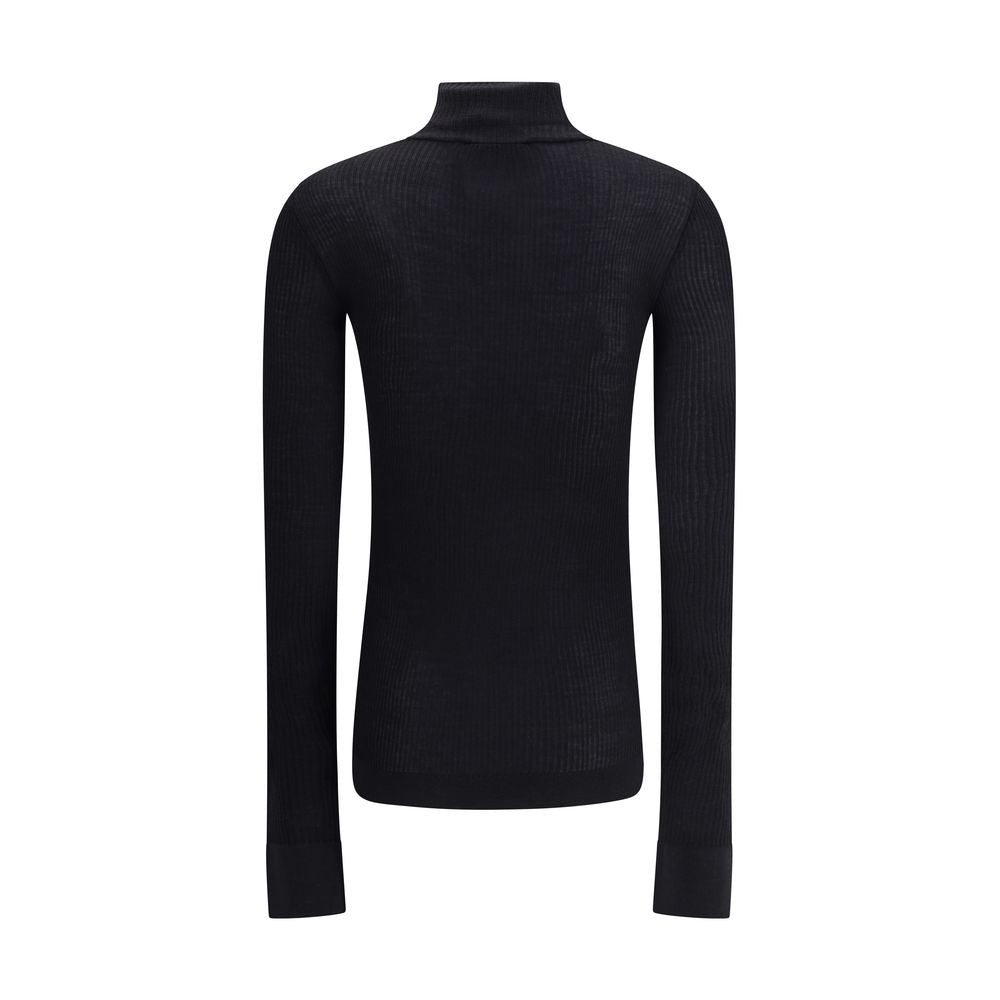 Black Wool Turtleneck