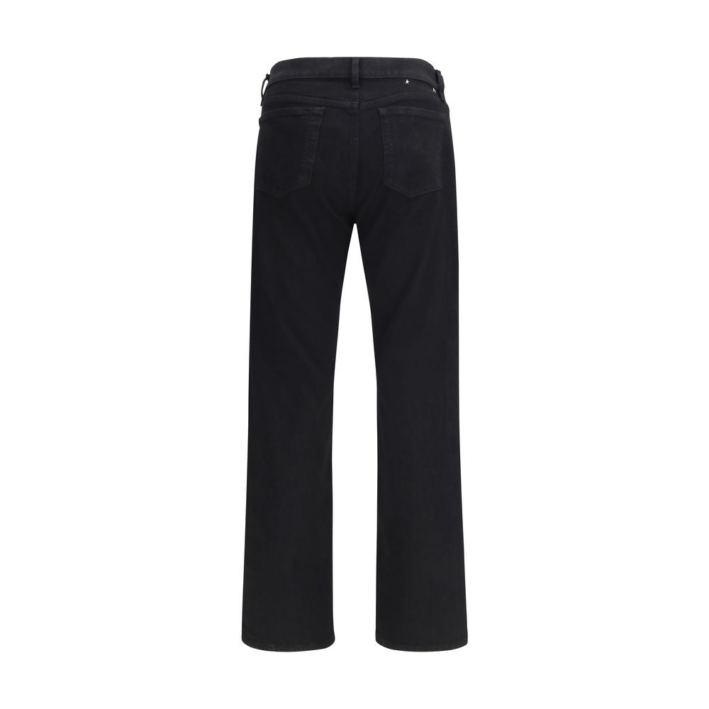 Black Cotton Slim Fit Jeans