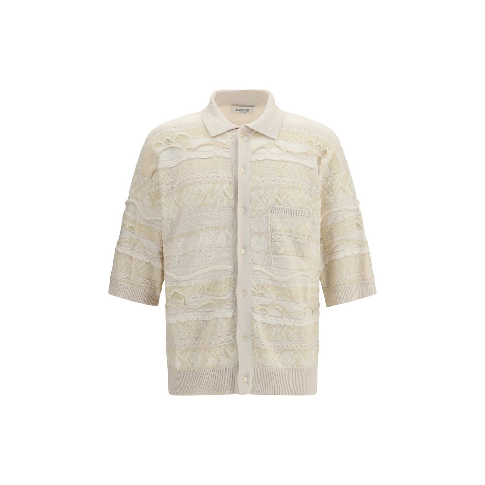 White Cotton Polo Shirt