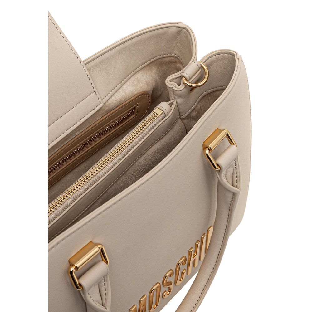Beige Polyethylene Handbag