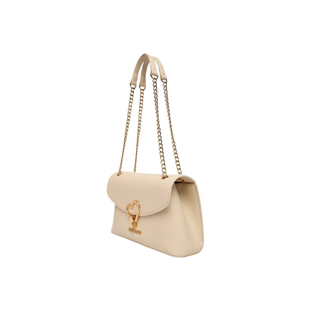 Beige Polyethylene Handbag
