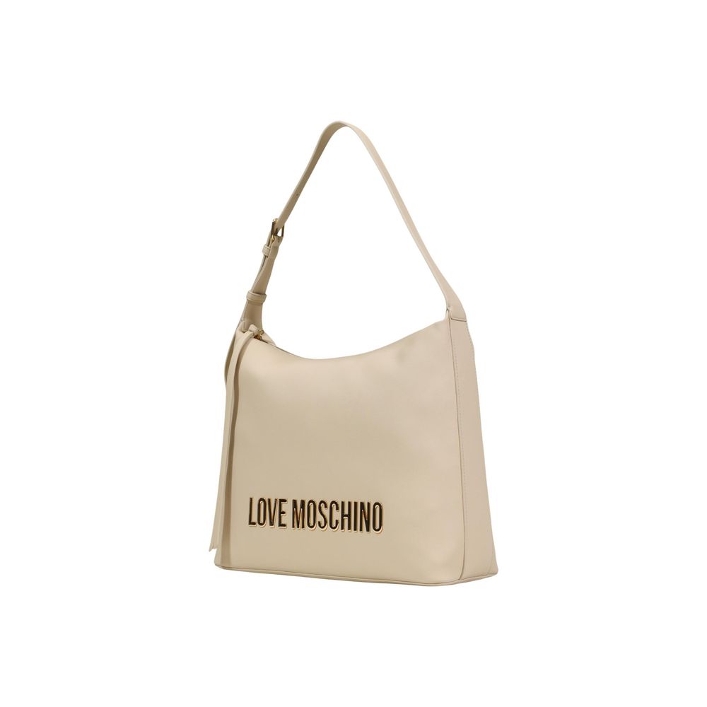 Beige Polyethylene Handbag