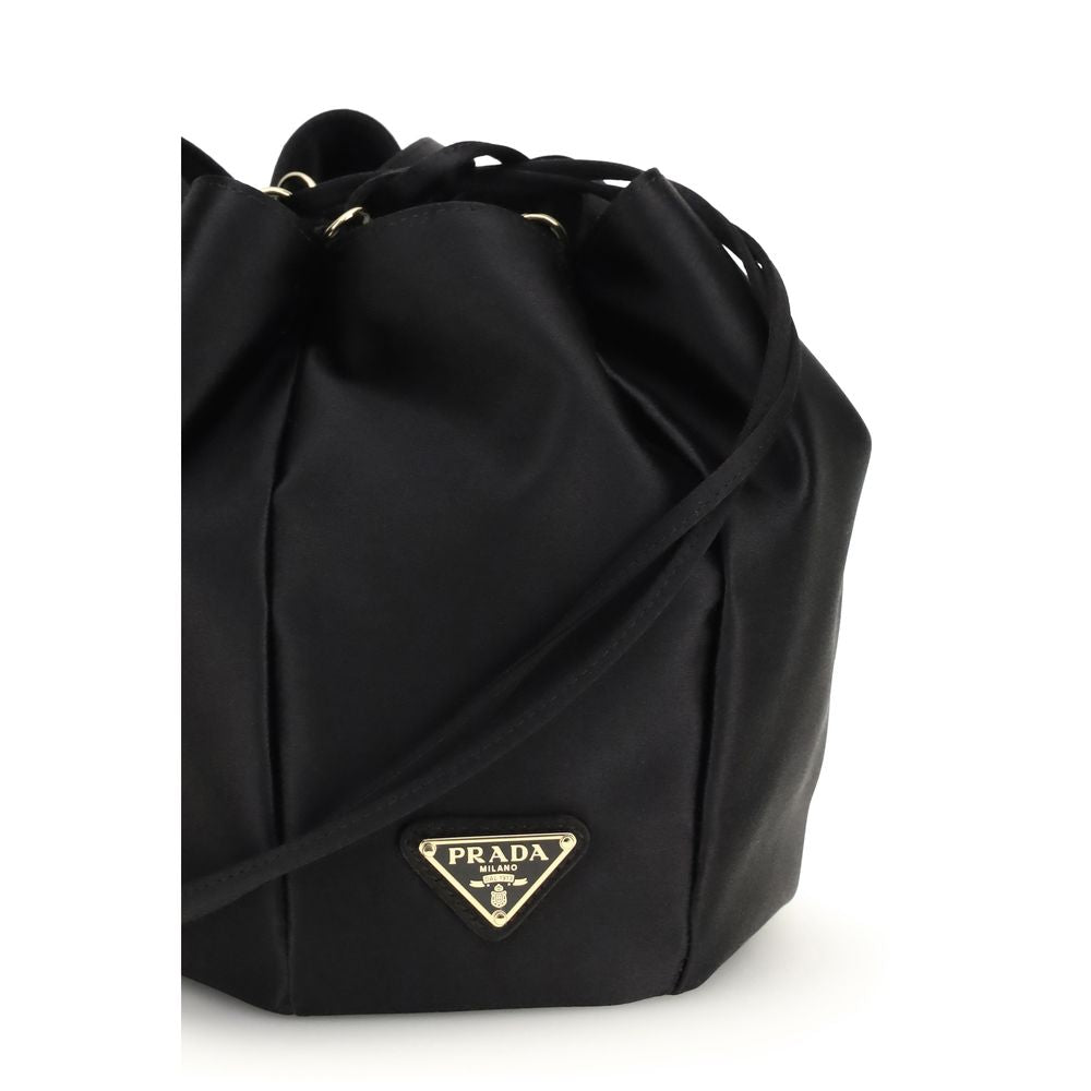 Black Silk Backet Bag