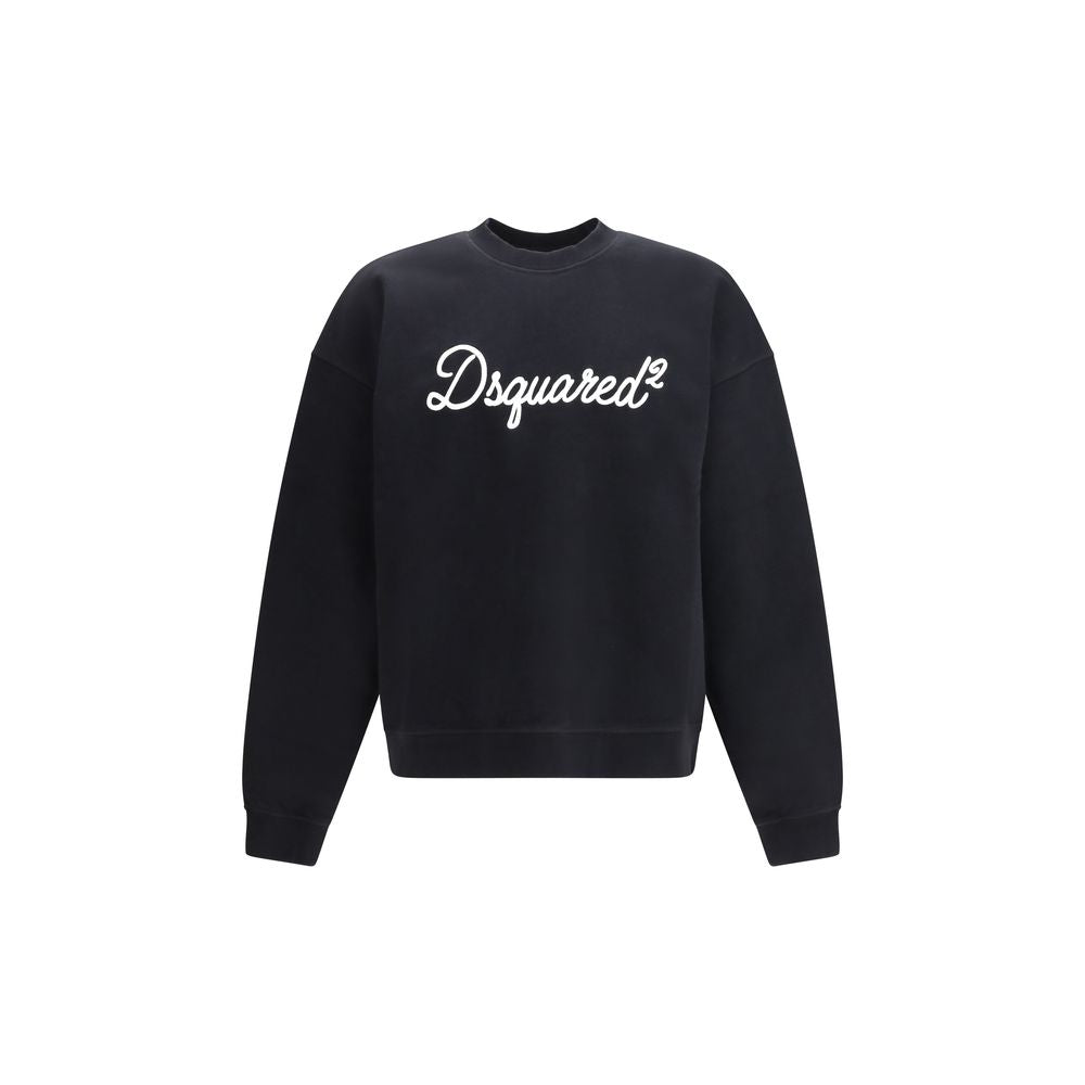 Black Cotton Sweatshirt