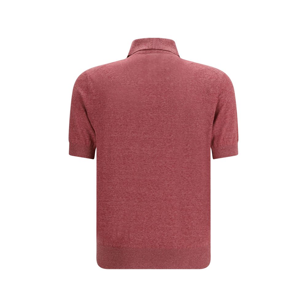 Multicolor Linen Polo Shirt